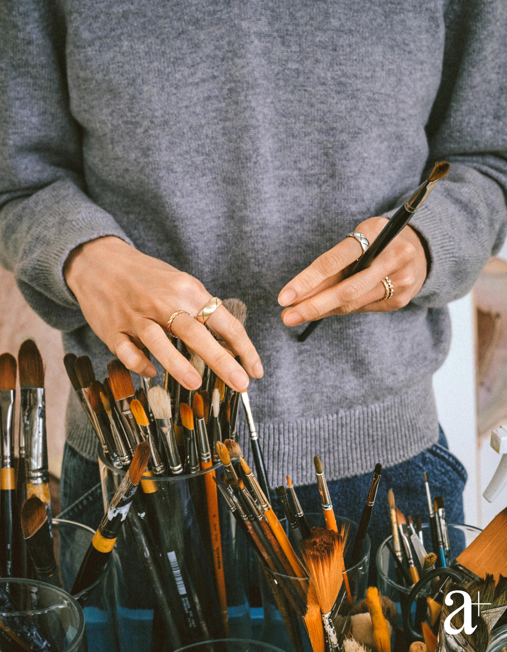 Coco Crush rings in beige and white gold with and without diamonds all from Chanel (Credit: Stefan Khoo)