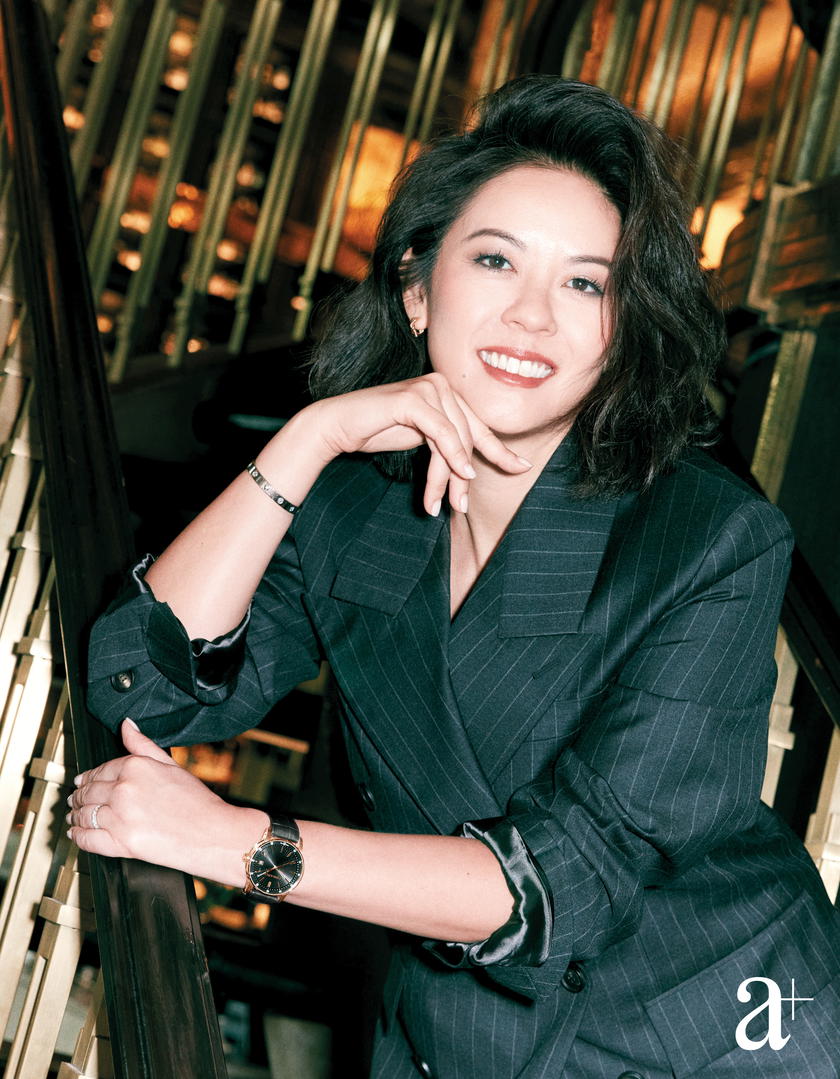 Code 11.59 by Audemars Piguet Selfwinding in pink gold from Audemars Piguet. Wool suit from Ferragamo (Credit: Joel Low. )