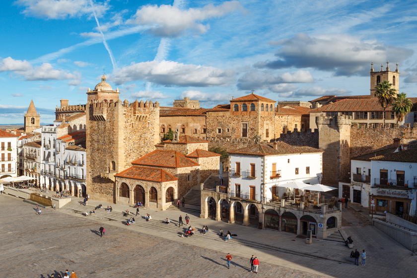 The quaint old town of Cáceres, a Unesco World Heritage Site, draws many visitors every year (Credit: Extremadura Tourist Board)