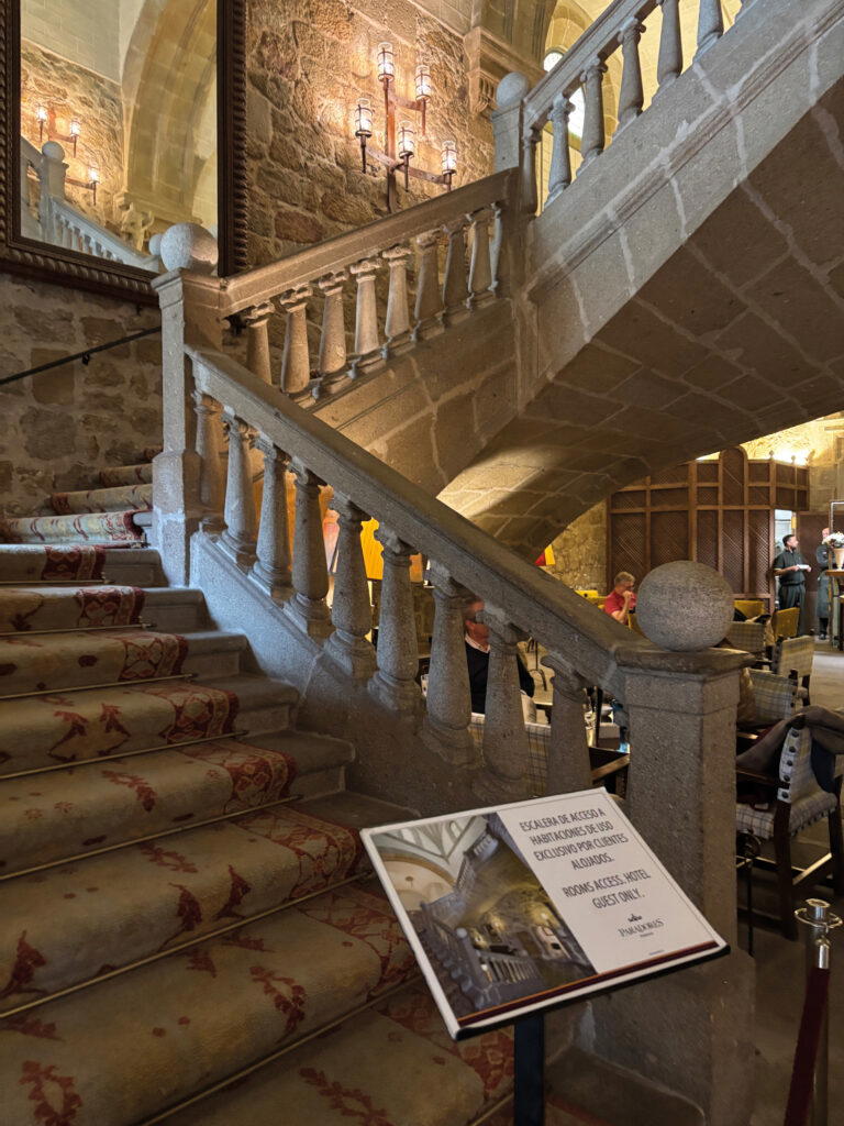 The raised staircase is one of the most beautiful in Spain, built in 1577 (Credit: Kalpana Sunder)