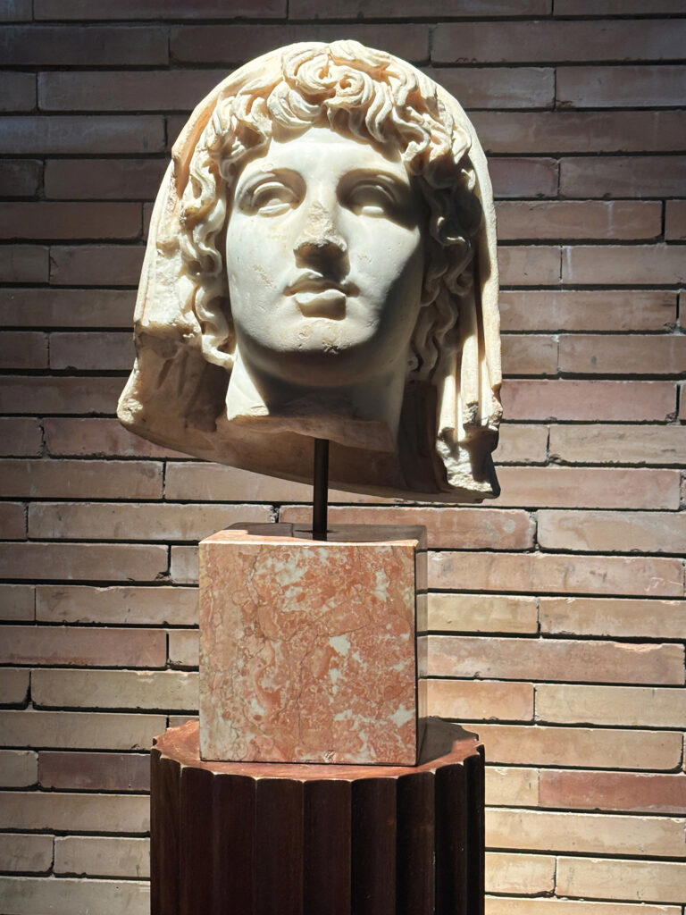 Bust of Caesar Augustus, Rome’s chief priest, found in Mérida Theatre and now in the National Museum of Roman Art (Credit: Kalpana Sunder)