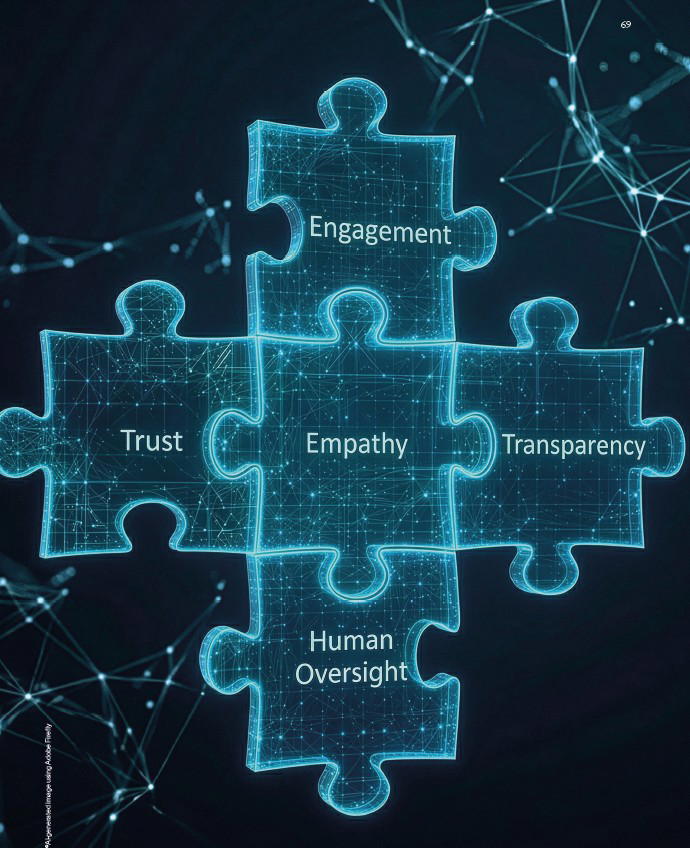 Across infrastructure, digital platforms, and talent pipelines, women can contribute to building a more diverse AI ecosystem (Credit: AI-generated image using Adobe Firefly)