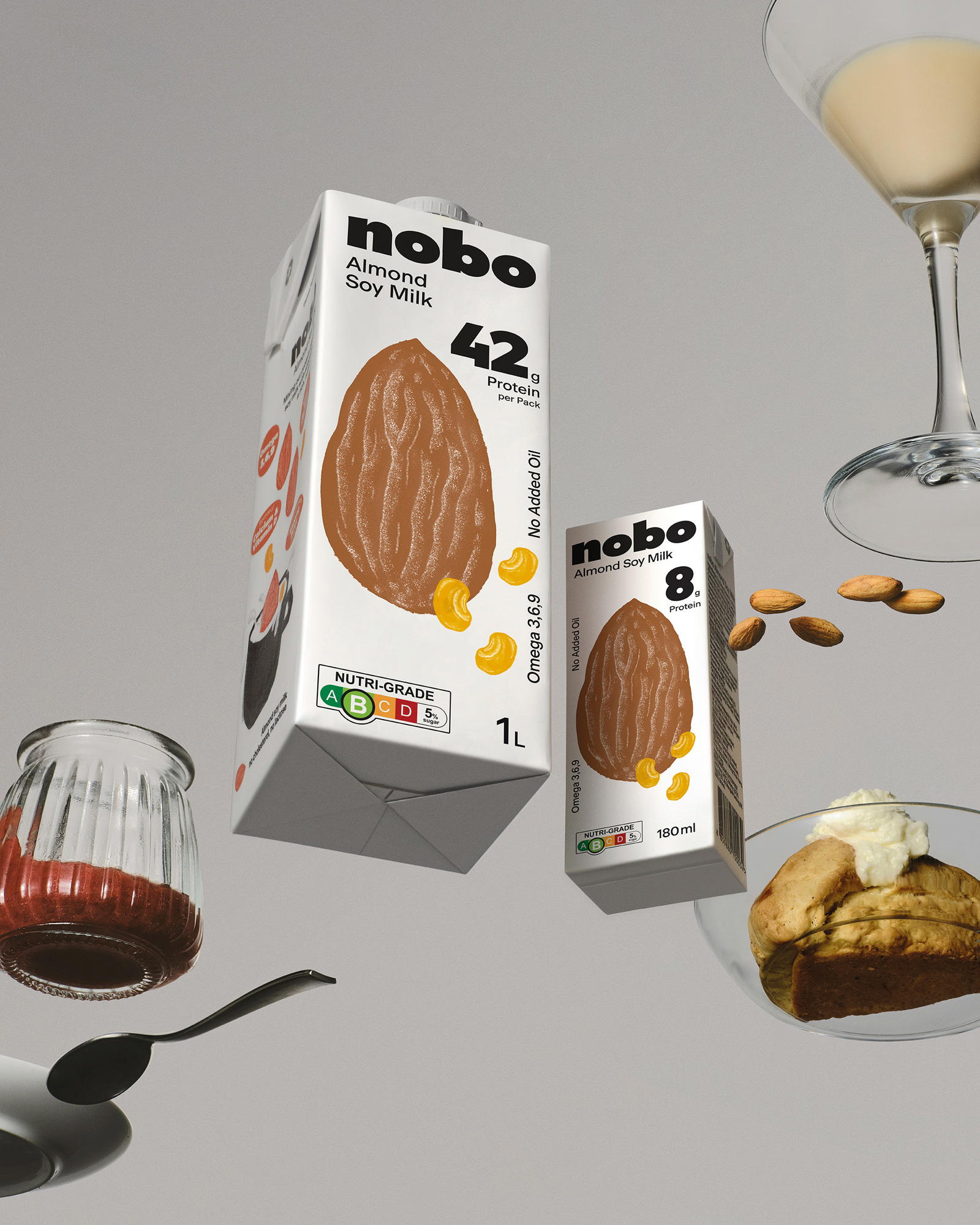 Nobo Almond Soy gives traditional soya milk a delicious, nutty twist (Credit: Nobomilk)