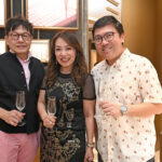 Ng Tay Meng, Evelina Hu, and Anthony Tang