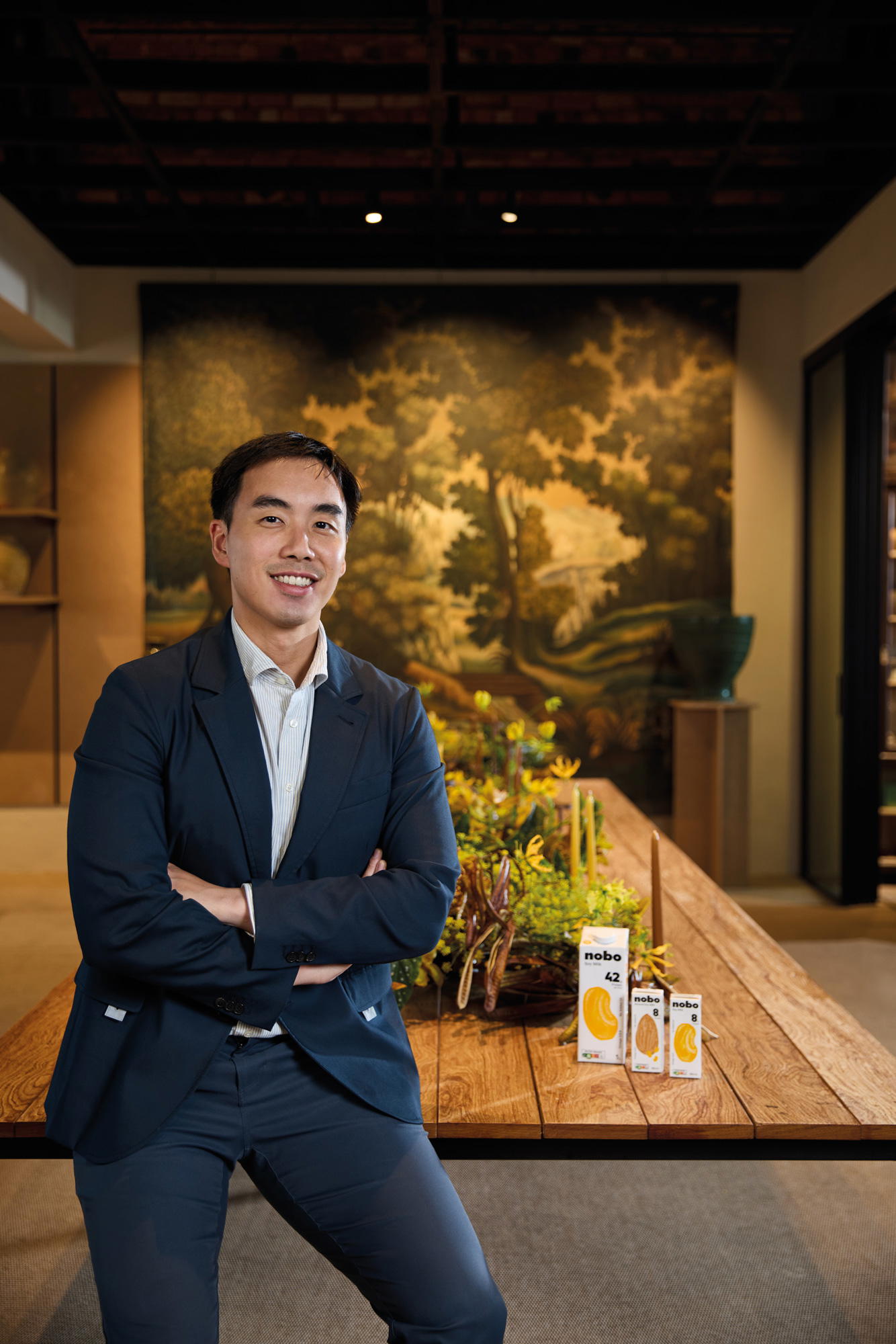 Lim grew up drinking soya milk for breakfast every day (Credit: Nobomilk)