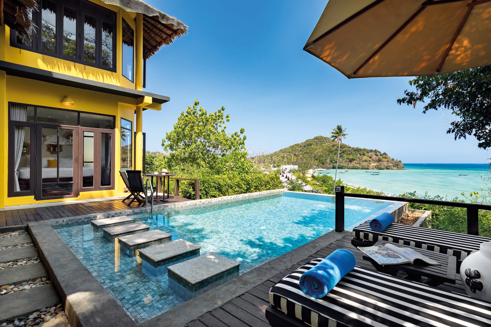 Mornings are calmer at the Oceanview Hillside Pool Villa in SAii Phi Phi Island Village (Credit: SAii Hotels & Resorts)