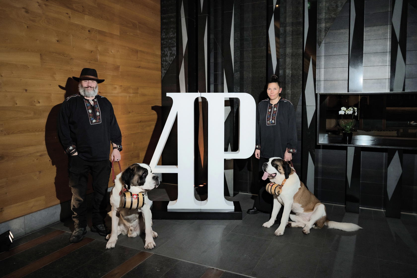 Bernese Mountain Dogs welcomed guests at The Chedi Andermatt (Credit: Audemars Piguet)