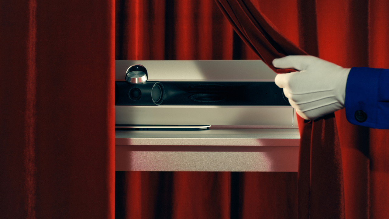 A soundbar that serves as a striking statement, its sleek, sculptural silhouette suits a wide variety of interiors (Credit: Bang & Olufsen )