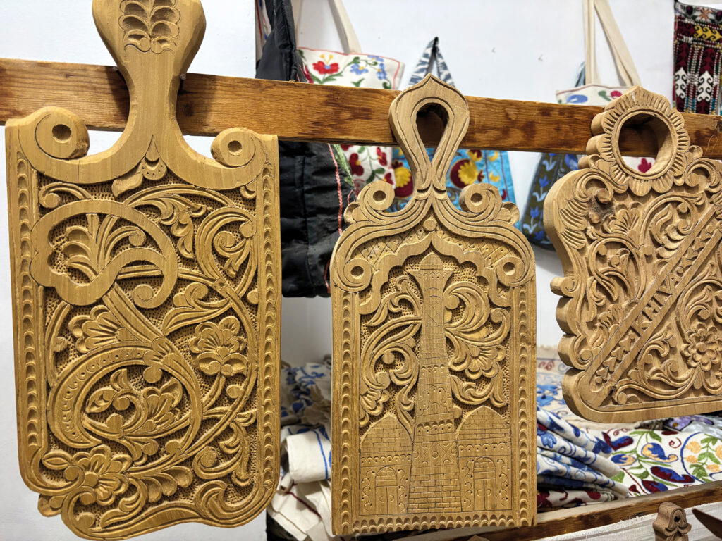 Carved wooden chopping boards (Credit: Kalpana Sundar)
