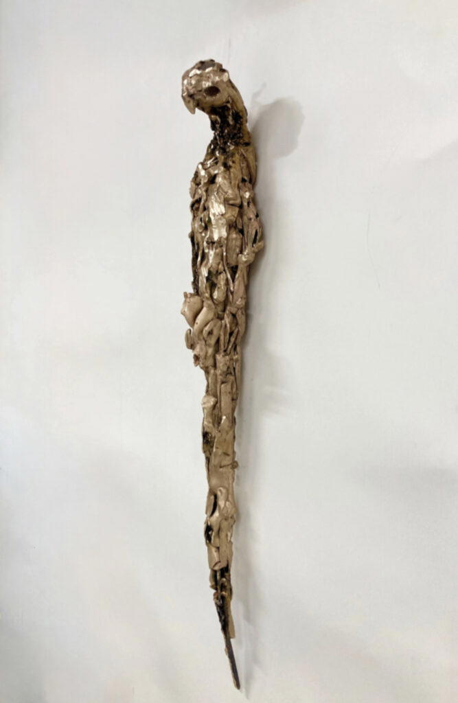 Lionel Sabatté, ‘Inséparable solitaire du 15-01-2026’, 2026; polished bronze, single edition (Chapon Foundry), 91cm x 21cm x 18cm (Credit: Studio Vanssay)
