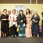 Shalini Arulanandam, Pauline Tan, Veronica Low, First Lady Jane Ittogi, Seow Yian San, Meira Chand, and Angelene Chan