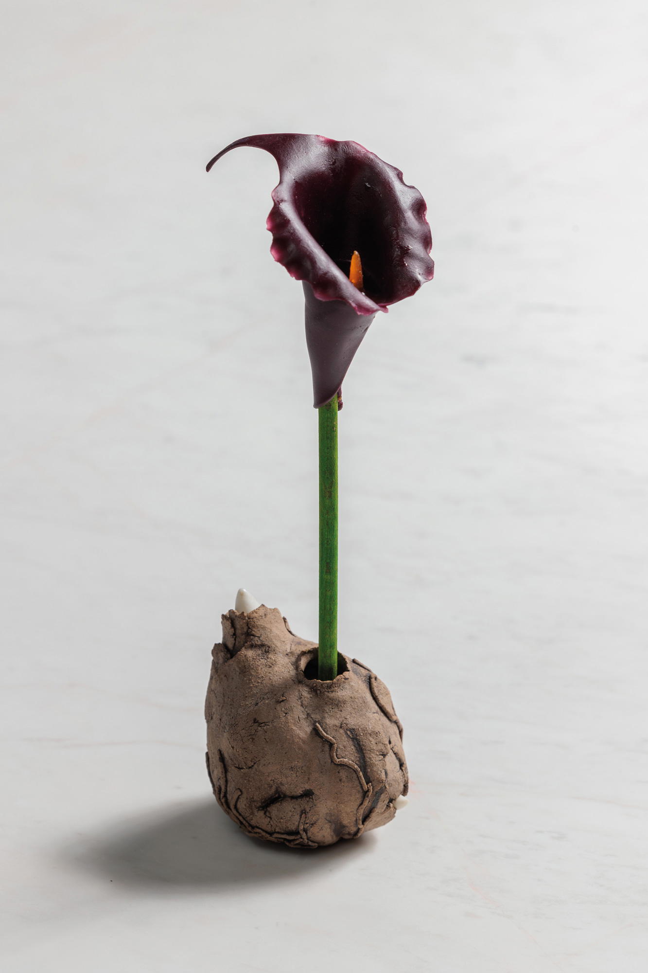 An edible calla lily at Delta (Credit: Athens Gastronomy Forum)