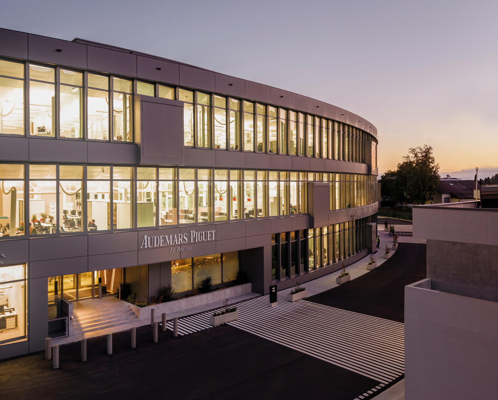 The Arc’s glass facade runs 321m across the landscape (Credit: Audemars Piguet)