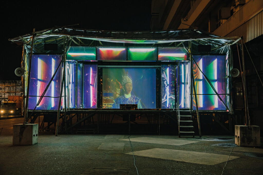 Installation view of “Wayang Spaceship”, 2022, Singapore Art Museum (Credit: Singapore Art Museum)