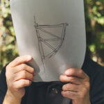 Sketching the models for the 4 Rue des Crayères 2026 on-site project (Credit: Tadashi Kawamata)