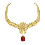 Chanel Lion topaze necklace