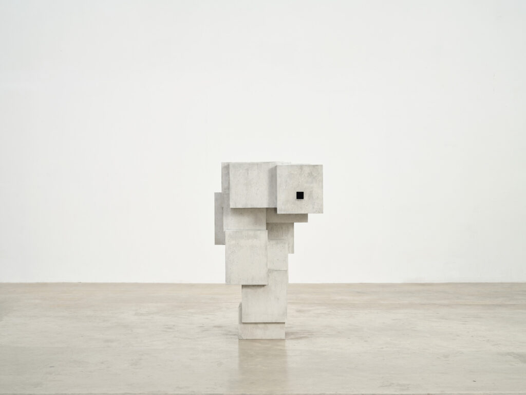 In ‘Retreat: Skew’, 2023, concrete blocks are contorted into different body postures (Credit: Antony Gormley)