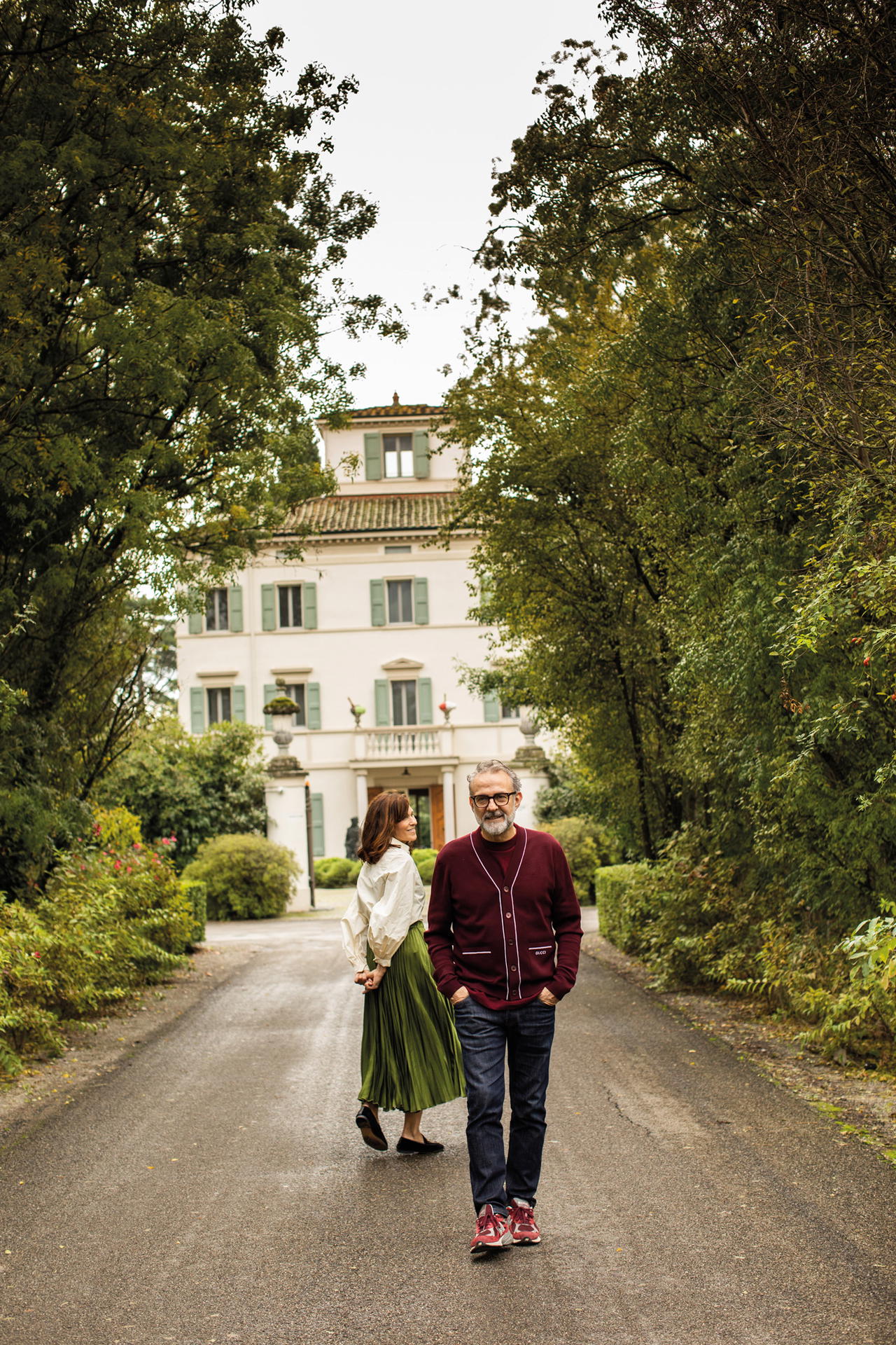 Lara Gilmore and Massimo Bottura of Casa Maria Luigia, which earned three Michelin Keys in 2024 (Credit: Letizia Cigliutti)