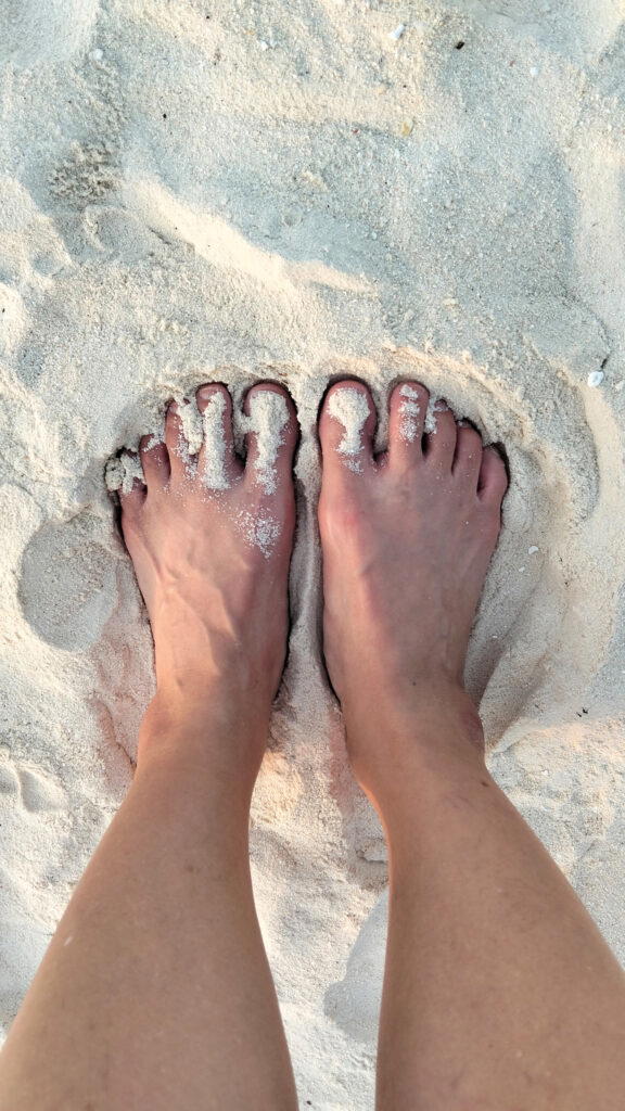 Barefoot is the preferred way to wander (Credit: Mary Lim)