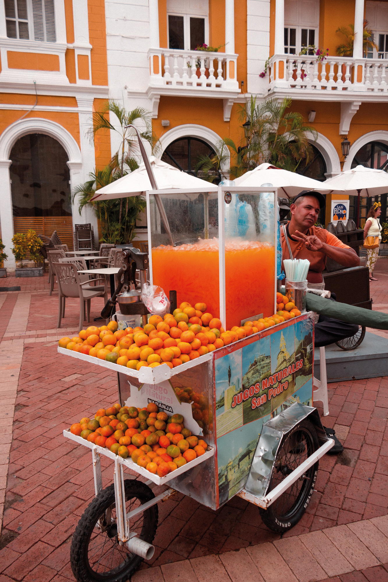 The city is dotted with vendors selling fruit cordials (Credit: Rathina Sankari)