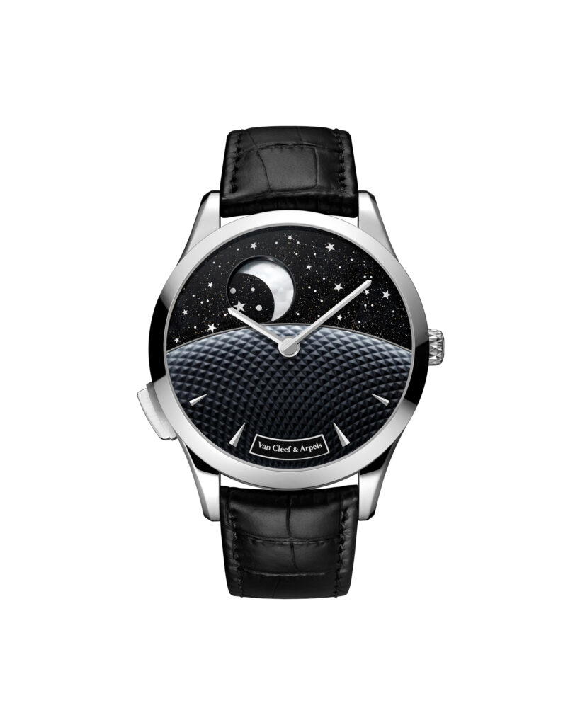 Van Cleef & Arpels Midnight Jour Nuit Phase de Lune offers a moon-phase display (Credit: Van Cleef & Arpels)
