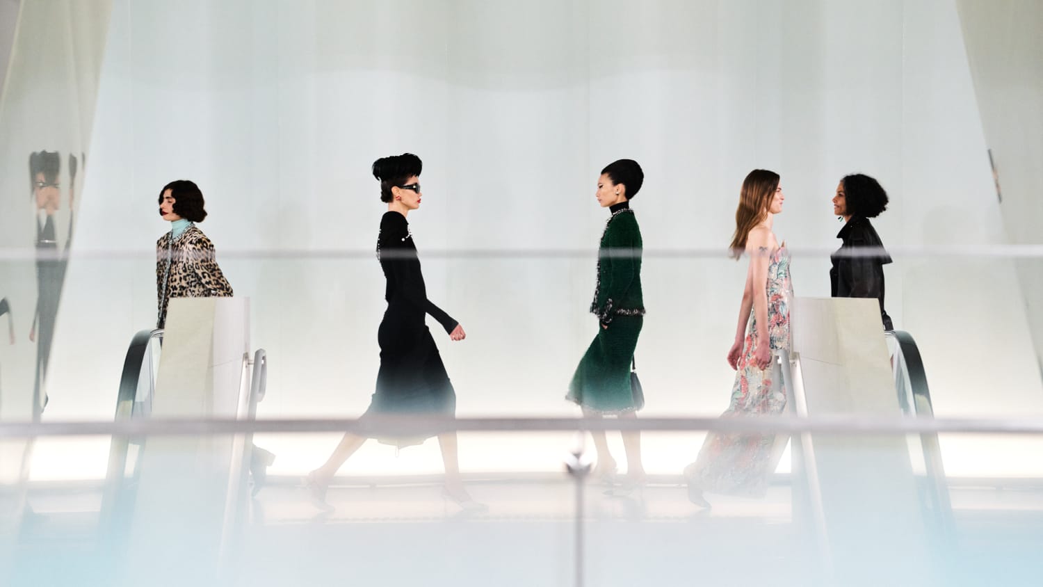 From New York to Seoul, a single pulse runs through both presentations, echoing the same charged energy across continents (Credit: Chanel)