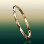 Laurence Graff Signature Pave Diamond Bangle in yellow gold (Credit: Graff)
