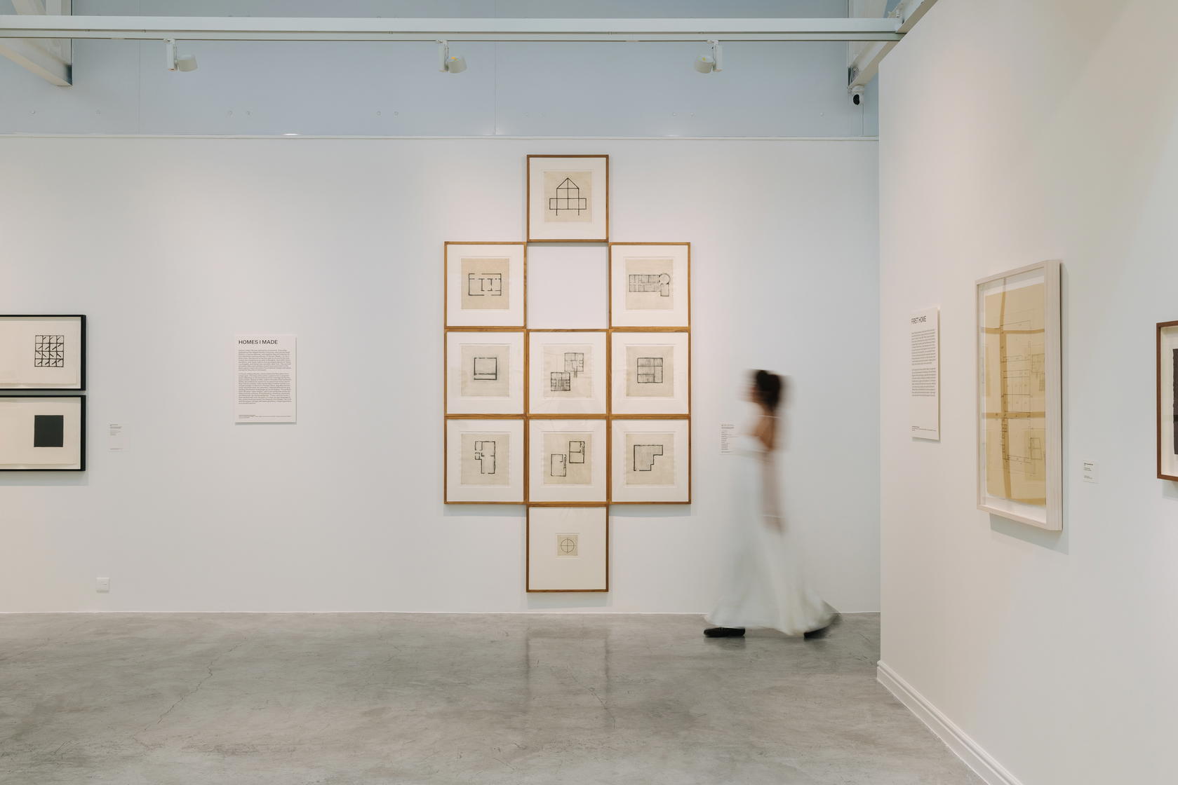 ‘Homes I Made / A Life in Nine Lines’, 1997, features nine etchings that chronicle Zarina’s journey from Bangkok to New York thorugh her literal “homes” as well as her artistic development (Credit: STPI)