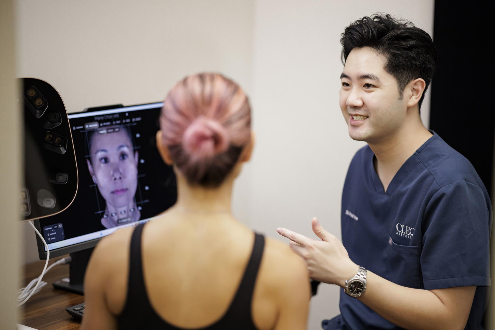 “If there are specific concerns, say, someone doesn’t like certain lines, yes, we can help with that,” says Dr Paul Yow. “But it doesn’t mean this standard should be applied across the board to everyone.” (Credit: Cleo Aesthetic)