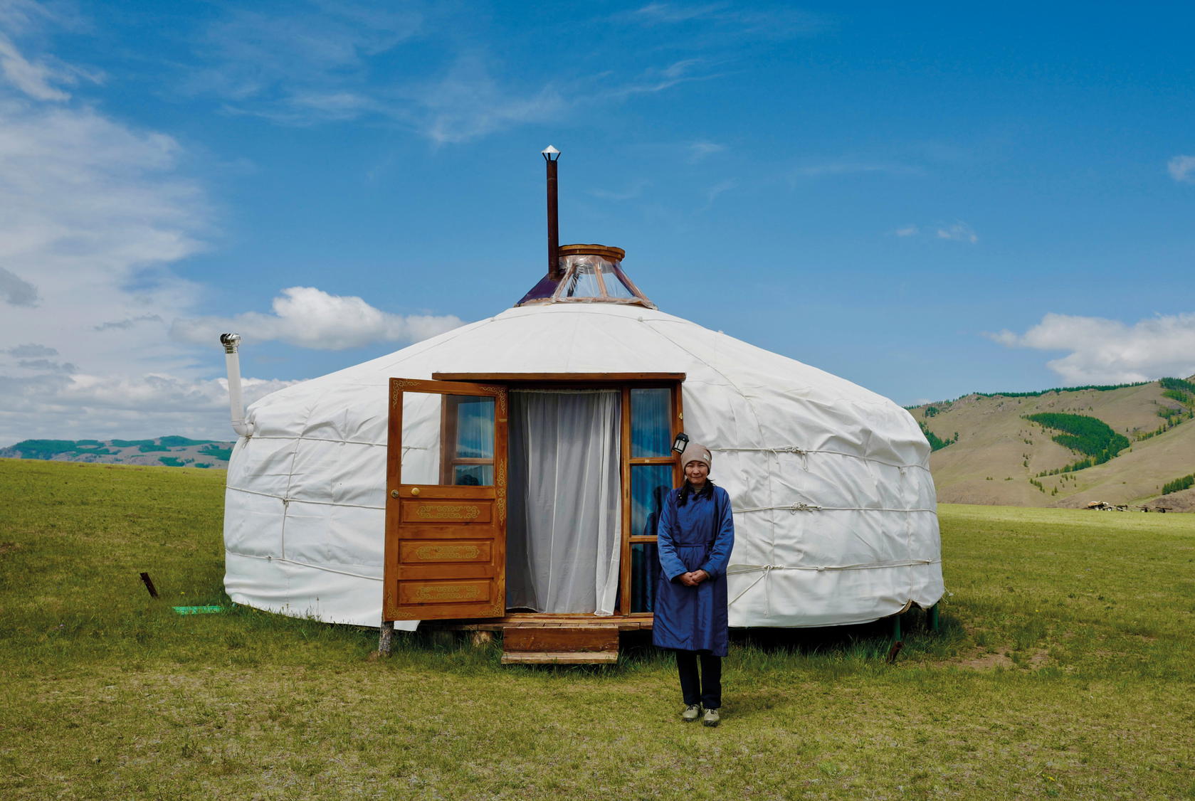 Mrs Enkhtsetseg, the camp manager (Credit: Mavis Teo)