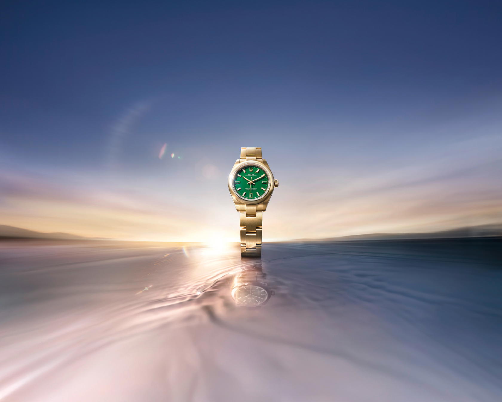 Rolex Oyster Perpetual 28 in yellow gold (Credit: Rolex)