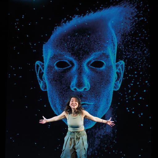 Inch Chua’s musical, Myles – Soulmate in a Box, explored artificial intimacy (Credit: Singapore Repertory Theatre )