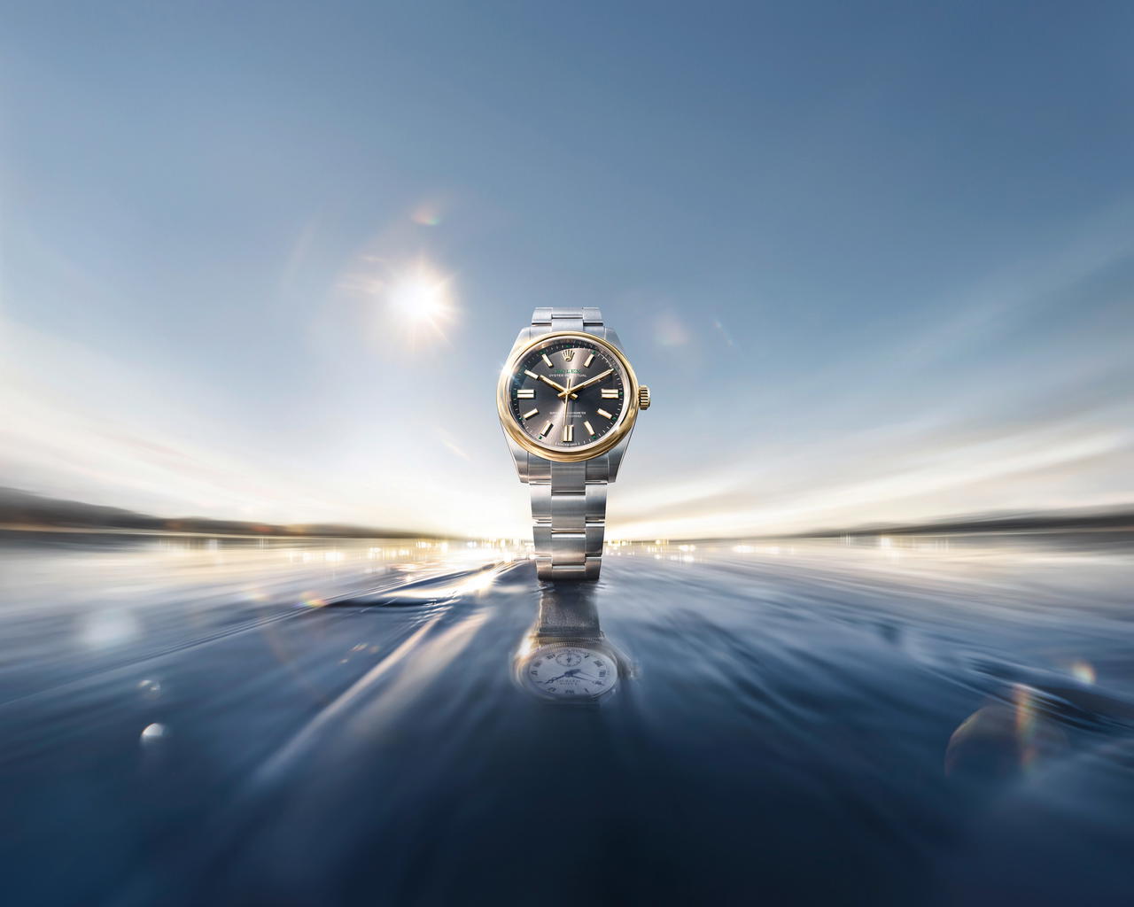 The Rolex Oyster Perpetual 41 in Oystersteel and yellow gold (Credit: Rolex )