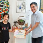 Alisa Tay, with guest of honour Melvyn Ong, Permanent Secretary, Ministry of Sustainability and the Environment