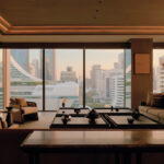 The Aman Suite is an expansive living space that encompasses a living room (here) and a dining room (Credit: Aman Nai Lert Bangkok)