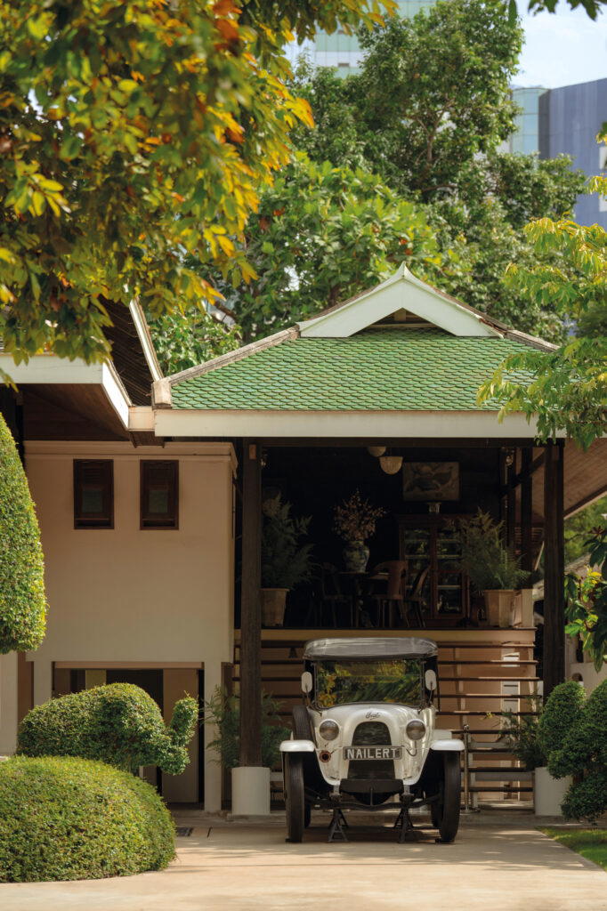 Nai Lert, a pioneering businessman, was among Thailand’s first to import European cars. His Fiat 508 Balilla still gleams on the grounds of Nai Lert Park (Credit: Aman Nai Lert Bangkok)