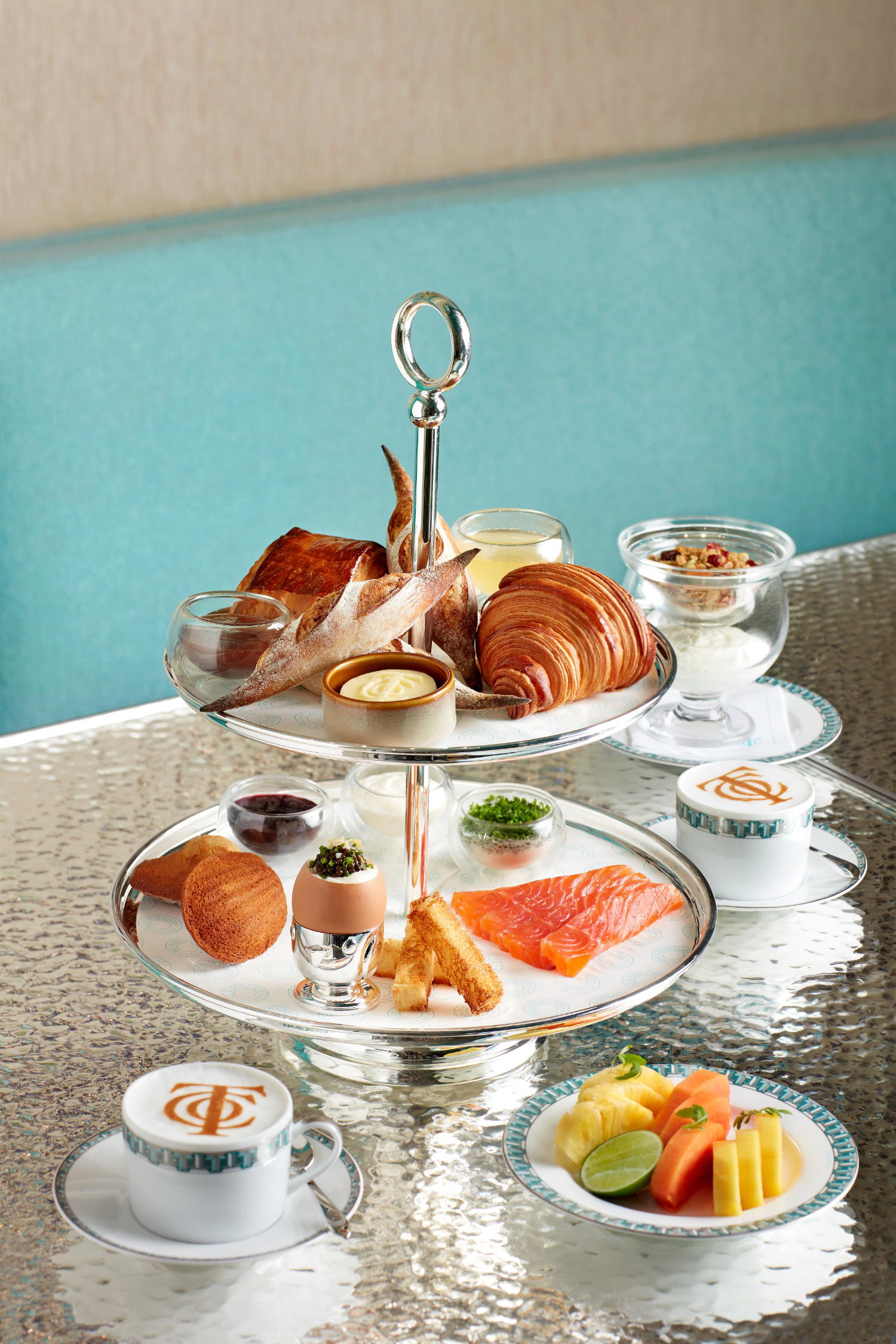The Breakfast at Tiffany’s experience combines comforting breakfast favorites with French inflections (Credit: Tiffany & Co)