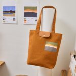 Caroline Hélain x Longchamp M Handbag with artwork patch