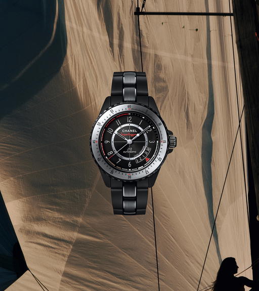 With its bezel ring Kolsterised for six times the scratch resistance of ordinary steel, Chanel's J12 Superleggera returns in matte black ceramic and steel (Credit: Chanel)