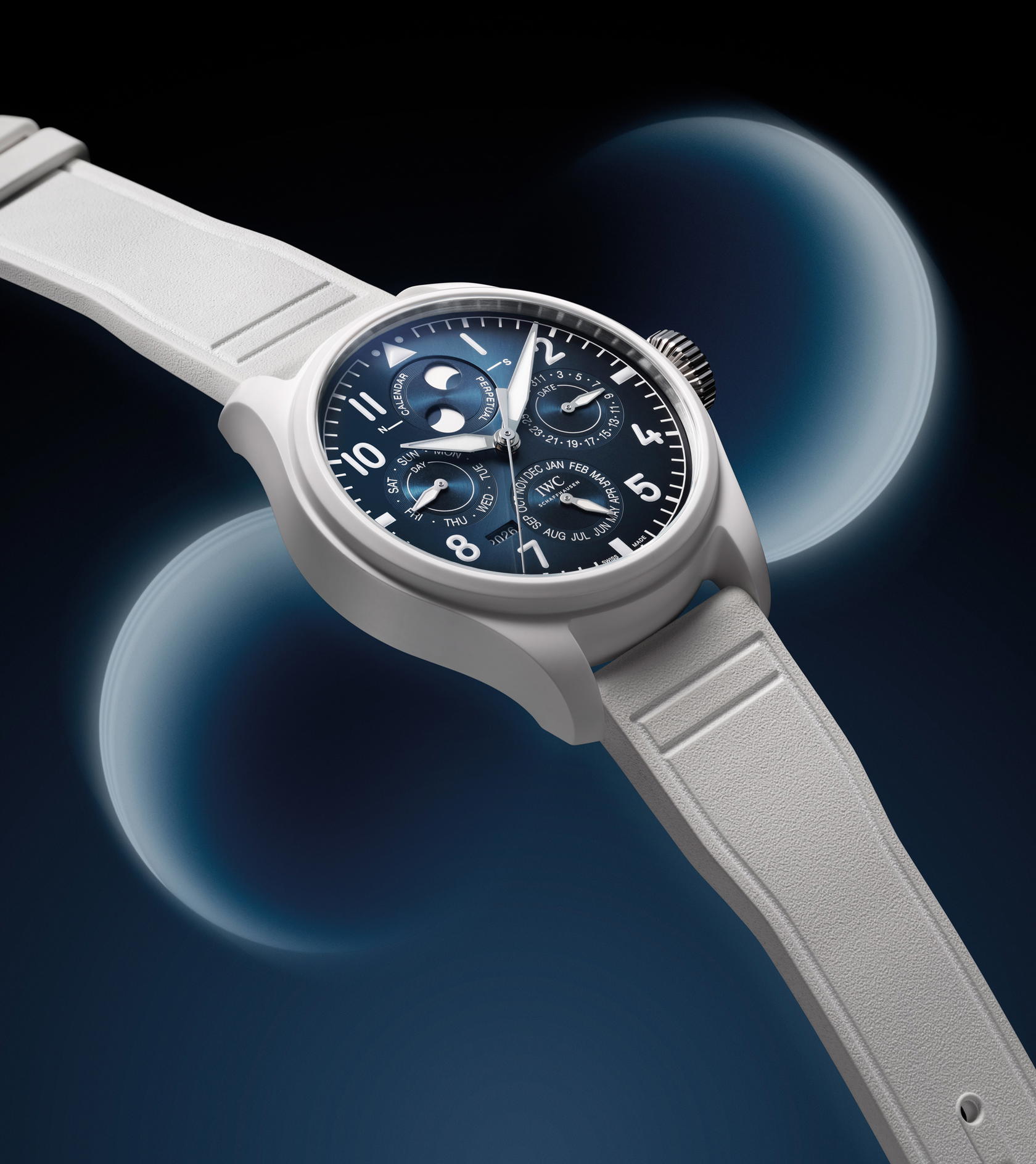 Big Pilot’s Watch Perpetual Calendar ProSet “Le Petit Prince” in ceramic, from IWC (Credit: IWC)