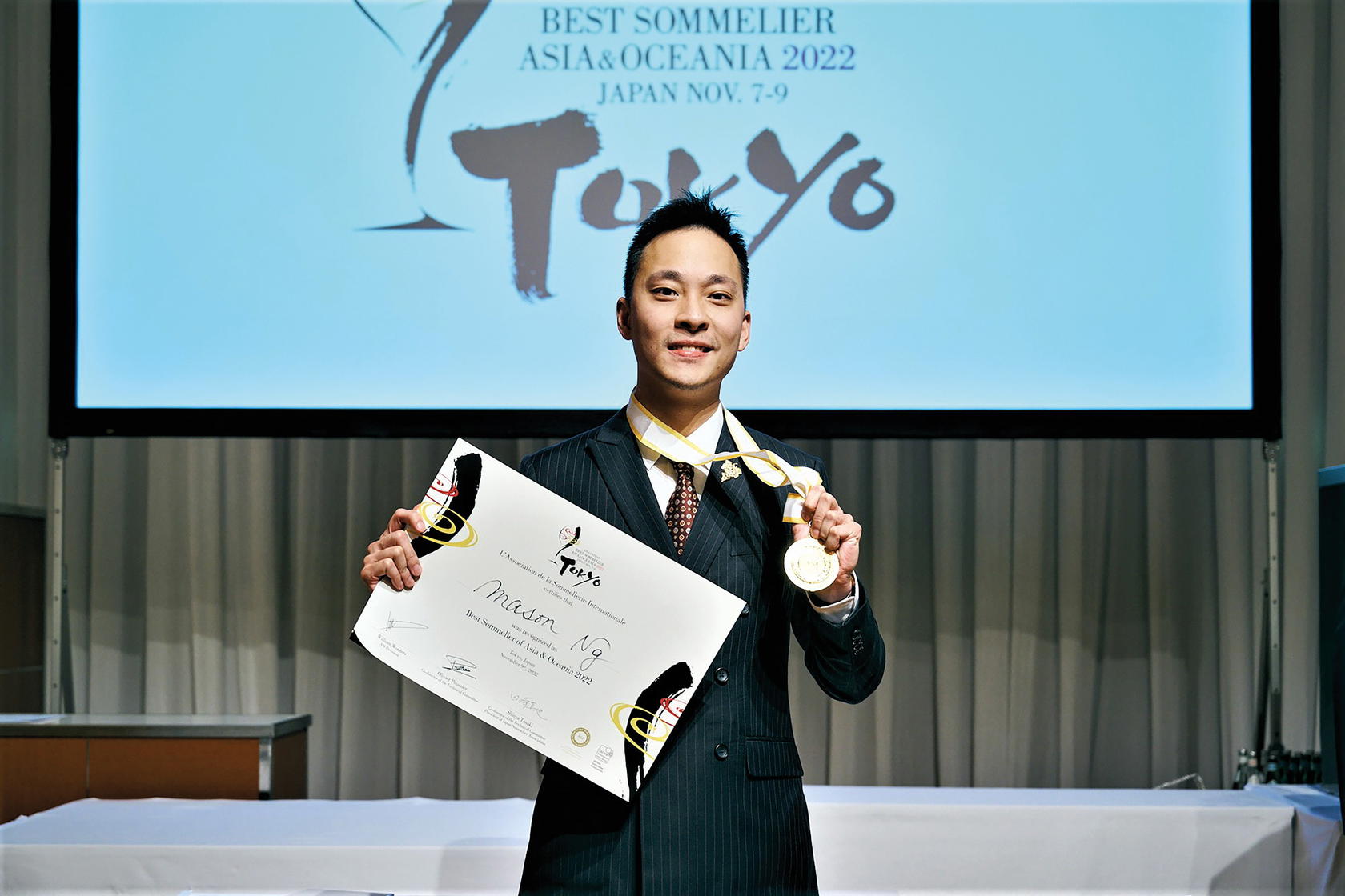 Mason Ng, head judge of SNSC 2026 (Credit: Sommelier Association of Singapore)