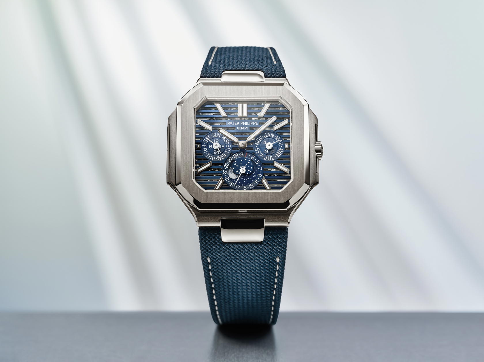 Cubitus Perpetual Calendar Skeleton ref 5840P in platinum, from Patek Philippe (Credit: Patek Philippe)