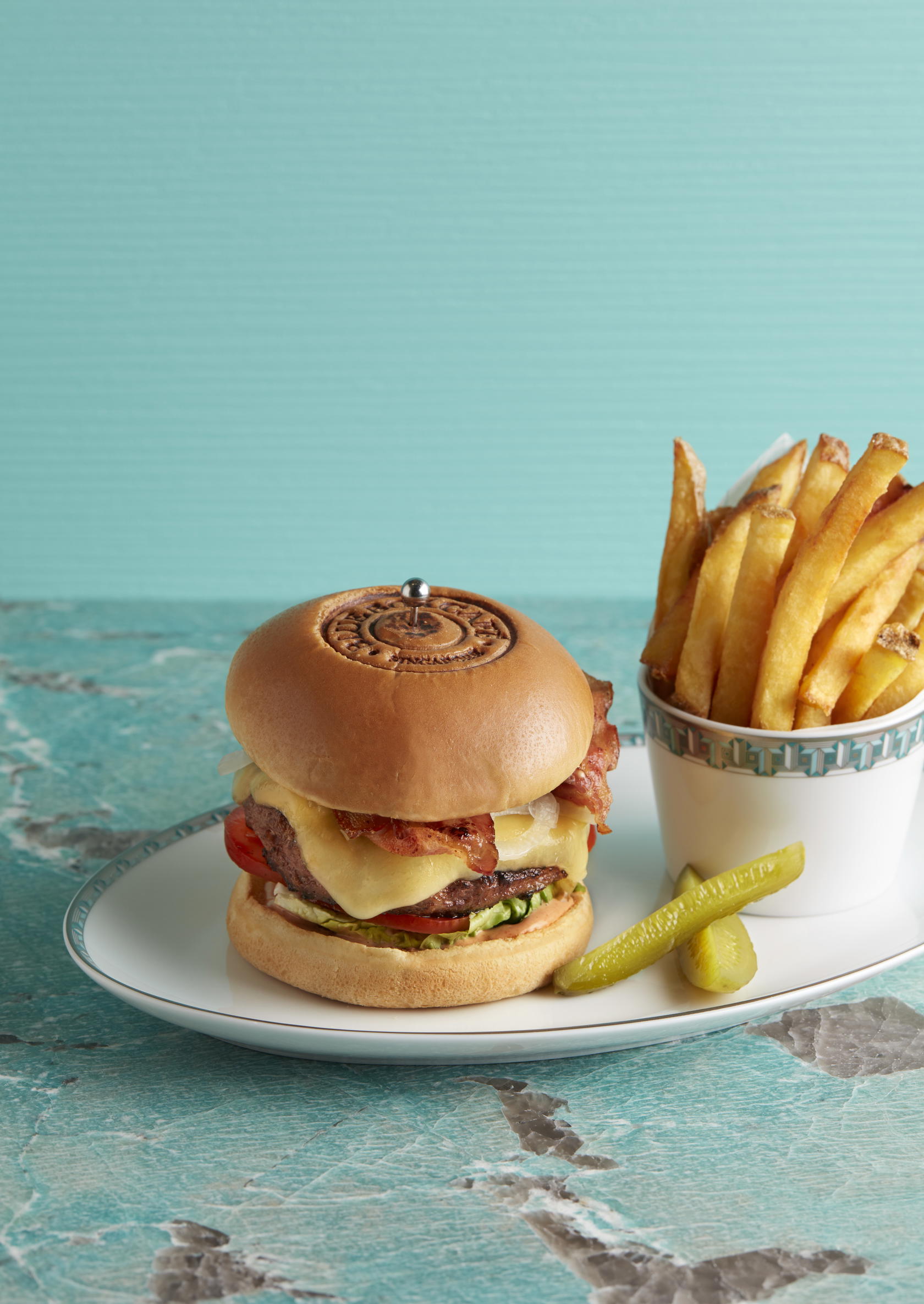 The hearty Tiffany Burger (Credit: Tiffany & Co)