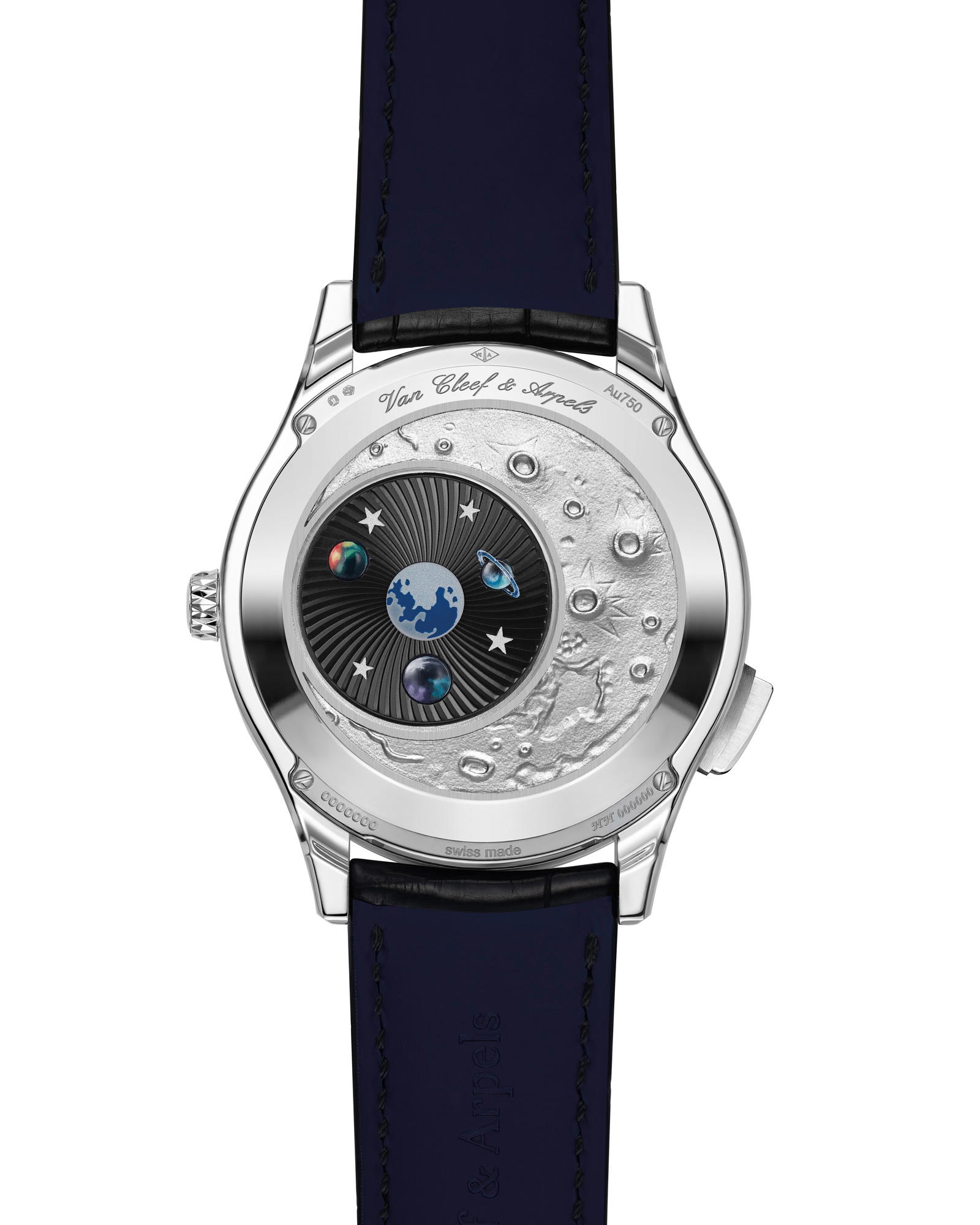 … and a view of the universe from the moon on the back (Credit: Van Cleef & Arpels)