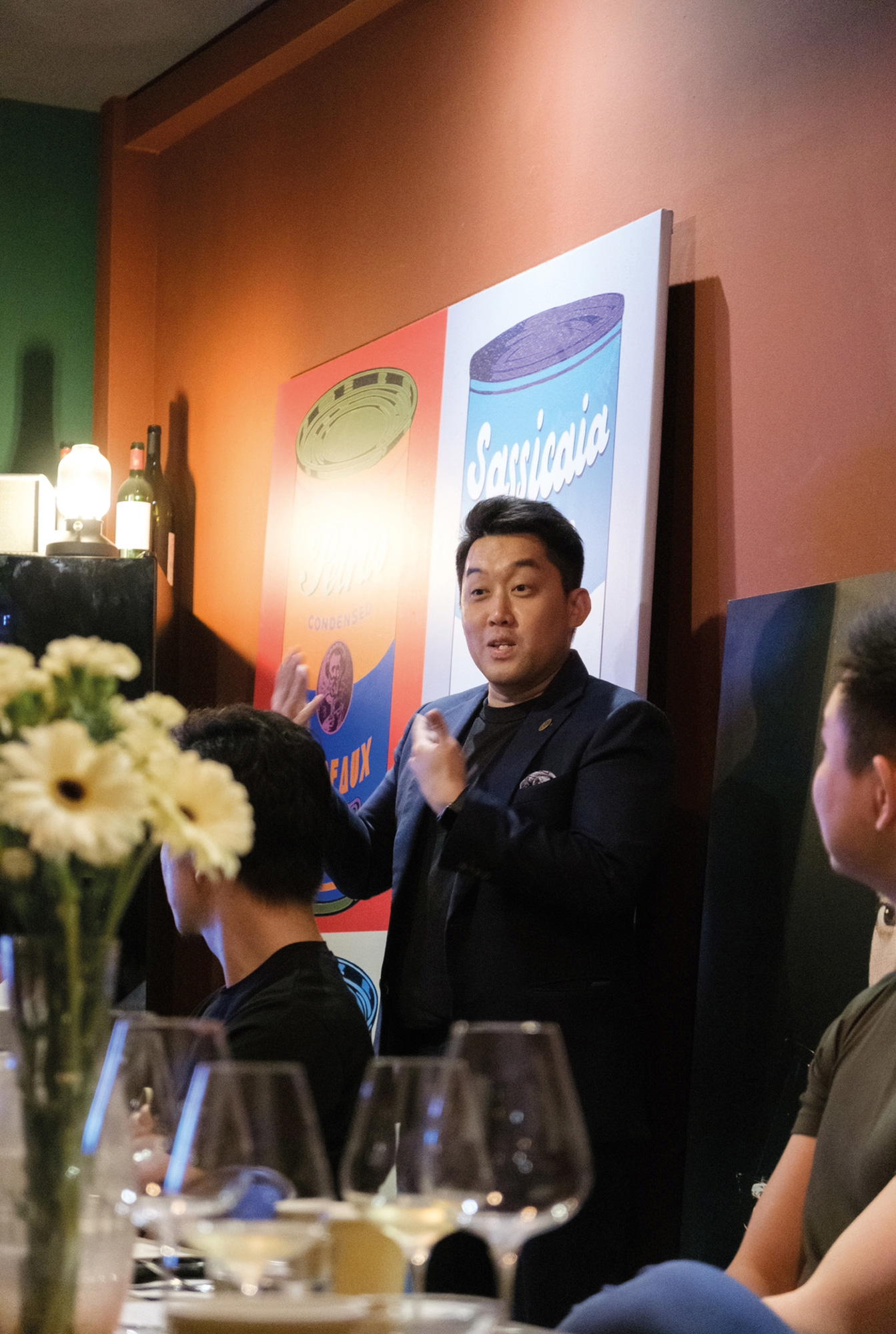 Gerald Lu, President of Sommelier Association of Singapore, hosting a masterclass at Praelum Wine Bistro (Credit: Sommelier Association of Singapore)