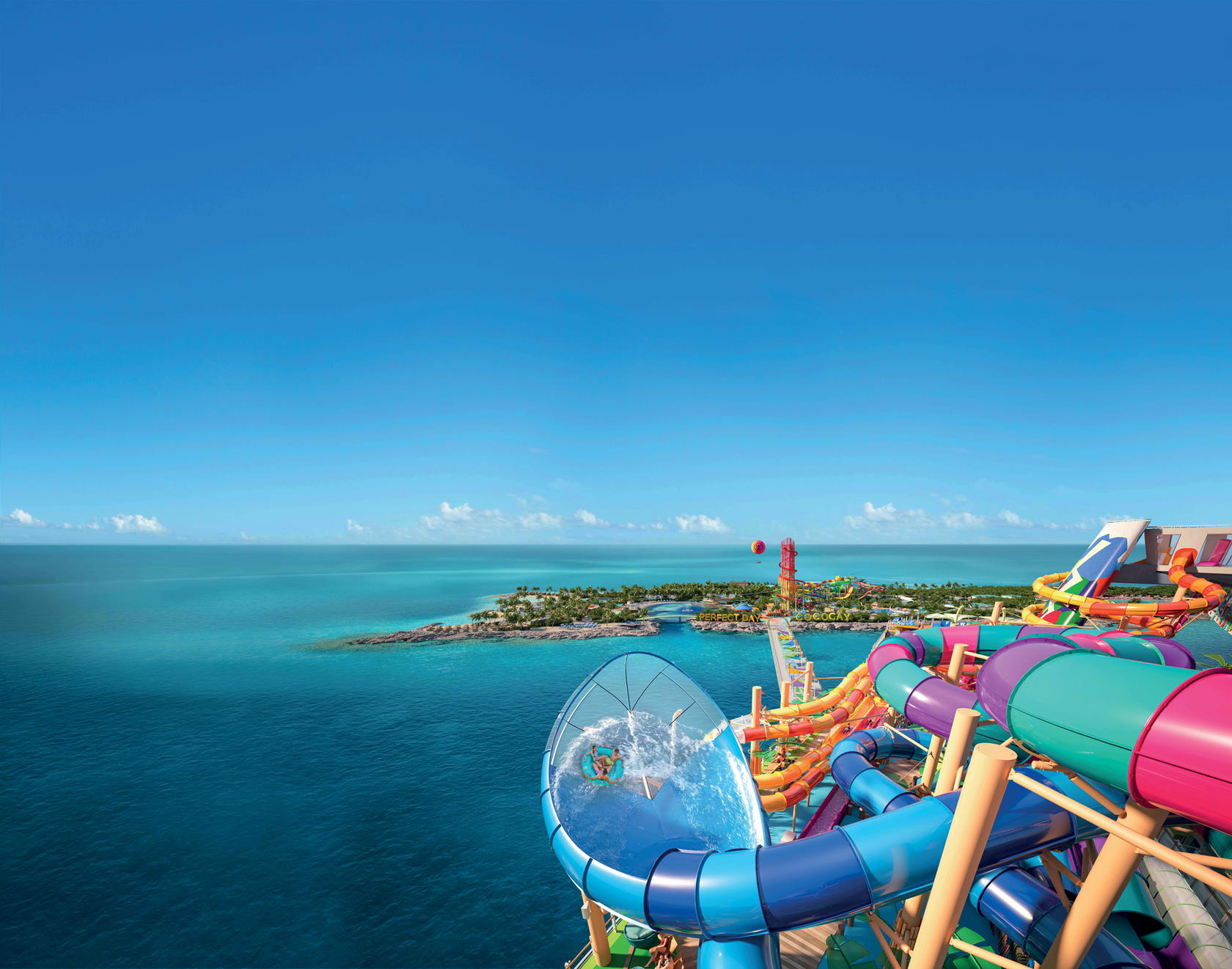 Ready, set, and slide away at the Category 6 waterpark (Credit: Royal Caribbean)