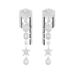 Chanel IMPRIME NOIR ET BLANC EARRINGS