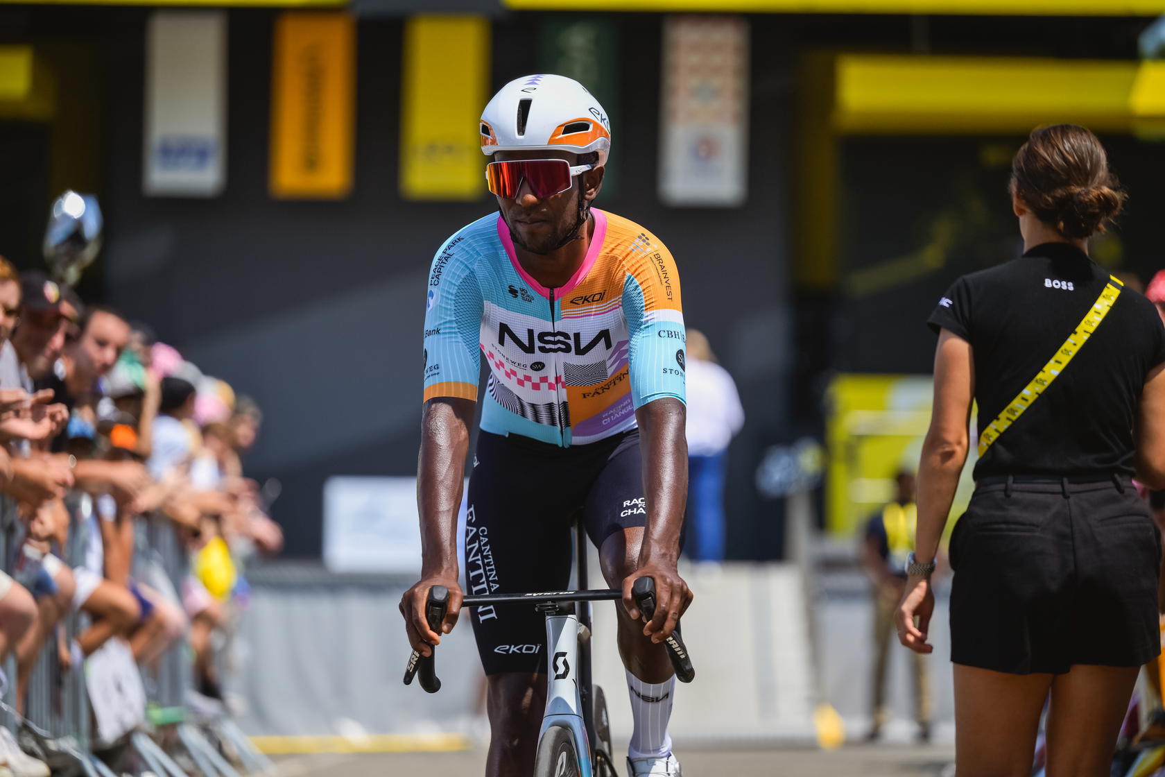 Biniam Girmay (Credit: Amaury Sport Organisation)