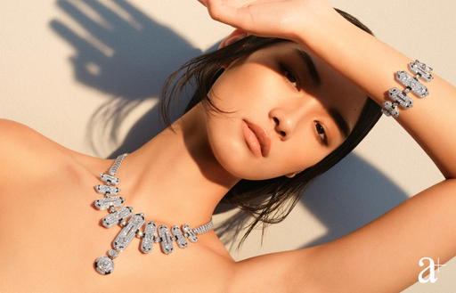 Talisman Graphique necklace and bracelet in white gold with diamonds and onyx, from Chanel High Jewellery (Credit: Stefan Khoo )