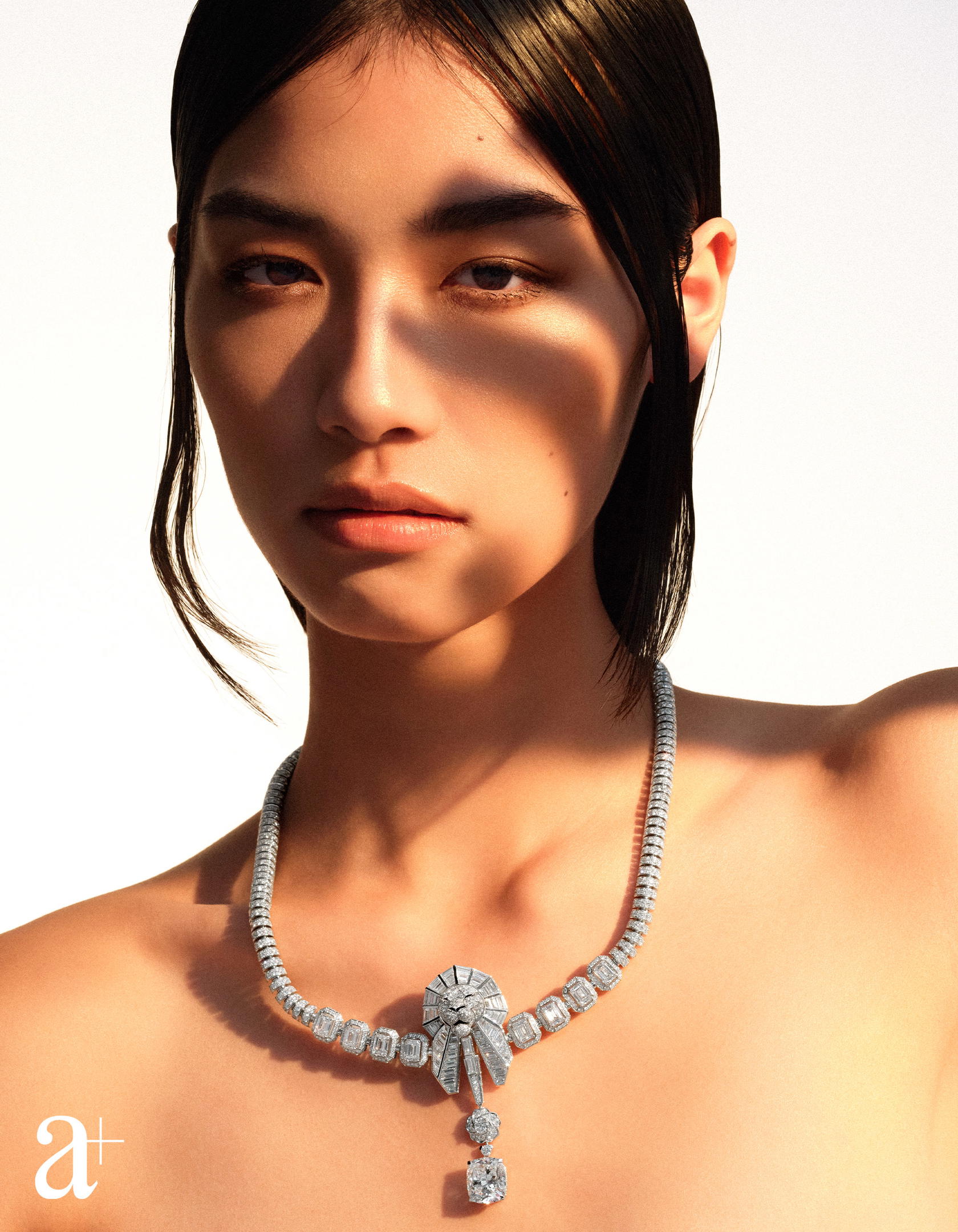 Lion Puissant necklace in white gold with diamonds, from Chanel High Jewellery (Credit: Stefan Khoo)